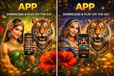 Casino App Download User holding a smartphone showing the live casino app interface with a download prompt