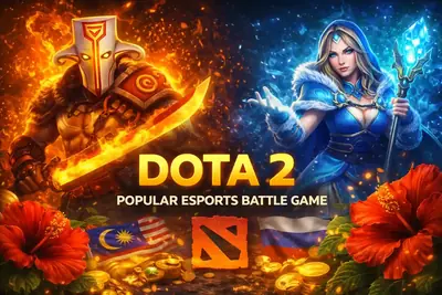 Fantasy battle characters from Dota 2 for multiplayer online battle arena betting