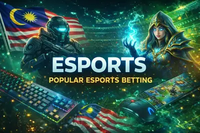 Futuristic cyber characters representing competitive esports betting markets in Malaysia